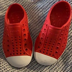 Red Native kids shoes